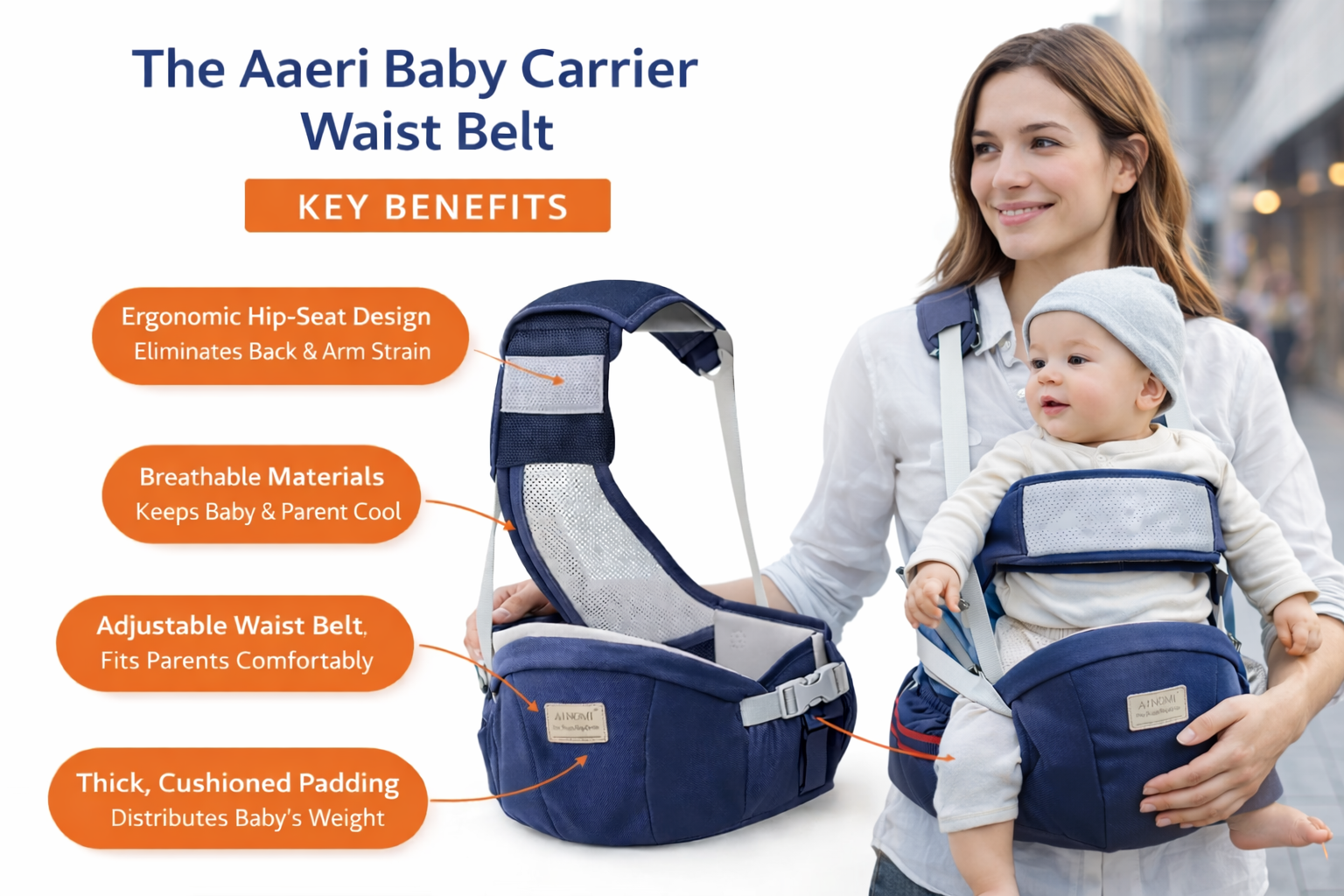 ComfortCarry Baby Waist Carrier